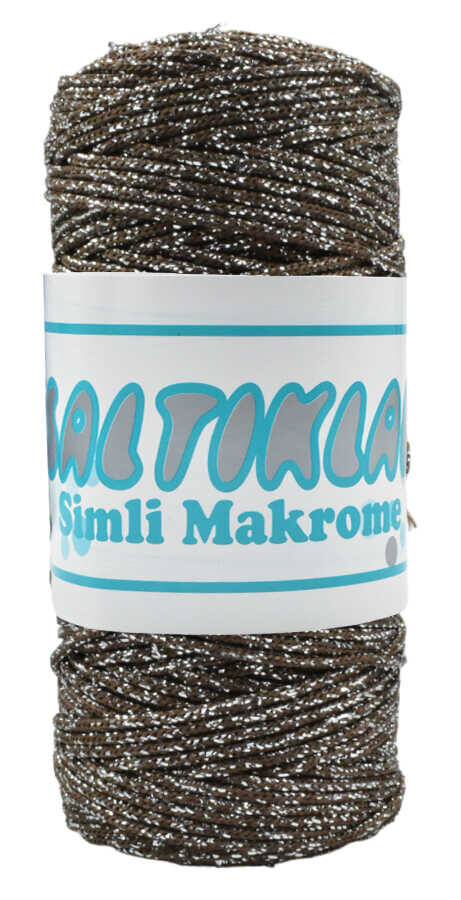 SALTIKLAR,SİMLİ POLYESTER MAKROME SG 2080 AÇIK KAHVE - SALTIKLAR