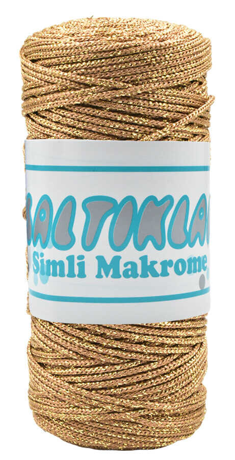SALTIKLAR,SİMLİ POLYESTER MAKROME SS 0576 ORTA KAHVE - SALTIKLAR