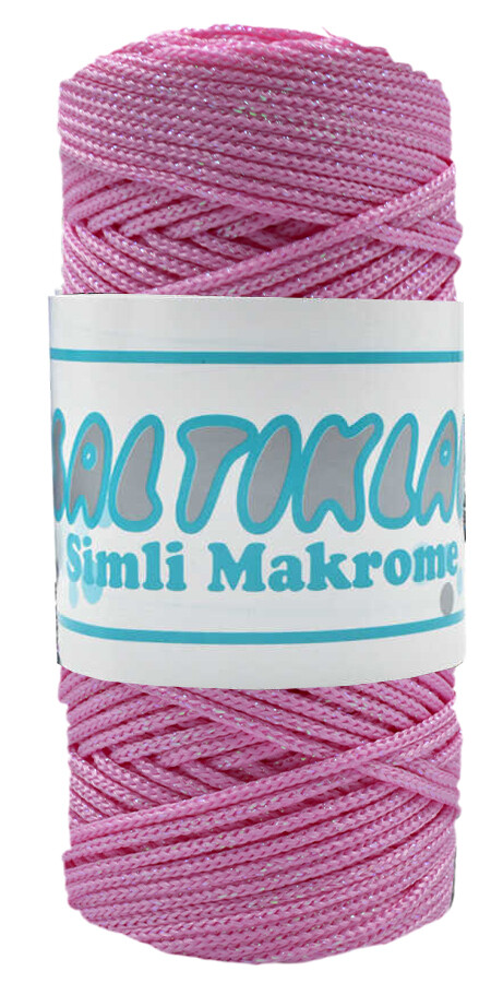 SALTIKLAR,SİMLİ POLYESTER MAKROME SS 1545 PEMBE - SALTIKLAR