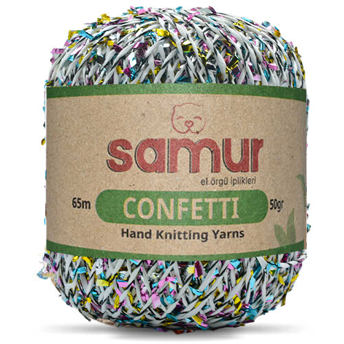 SAMUR,CONFETTİ 09 BEYAZ.GÖKKUŞAĞI - SAMUR