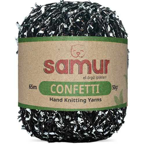 SAMUR,CONFETTİ 13 SİYAH.GÜMÜŞ - SAMUR