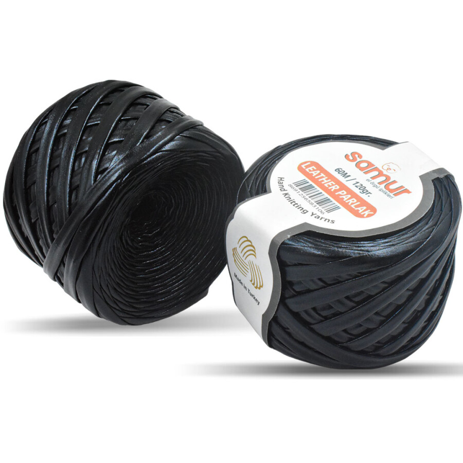 SAMUR,DERİ PARLAK LY01 SİYAH - SAMUR