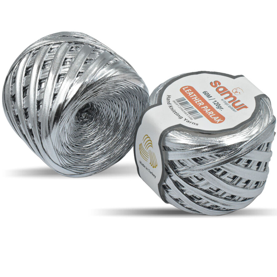 SAMUR,DERİ PARLAK LY02 GÜMÜŞ - SAMUR