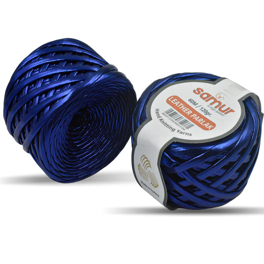 SAMUR,DERİ PARLAK LY07 LACİVERT - SAMUR