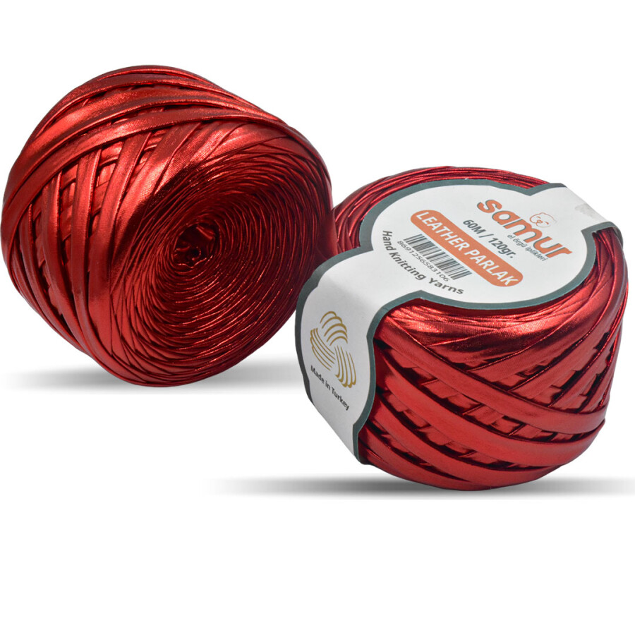 SAMUR,DERİ PARLAK LY10 KIRMIZI - SAMUR