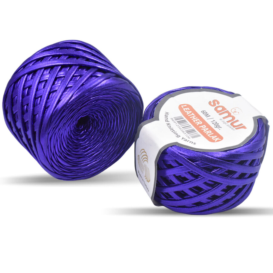 SAMUR,DERİ PARLAK LY13 MOR - SAMUR