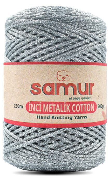 SAMUR,METALİC COTTON L100 GRİ - SAMUR
