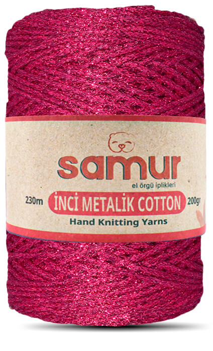 SAMUR,METALİC COTTON L115 PEMBE - SAMUR