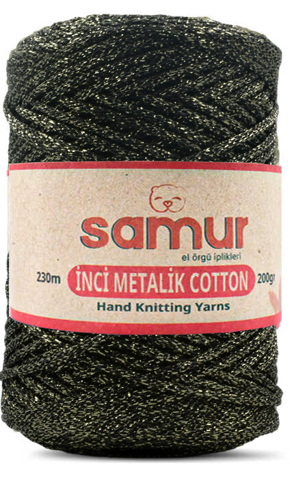 SAMUR,METALİC COTTON L116 SARI.SİYAH - SAMUR