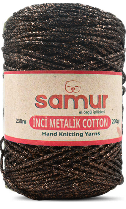 SAMUR,METALİC COTTON L117 TURUNCU.SİYAH - SAMUR