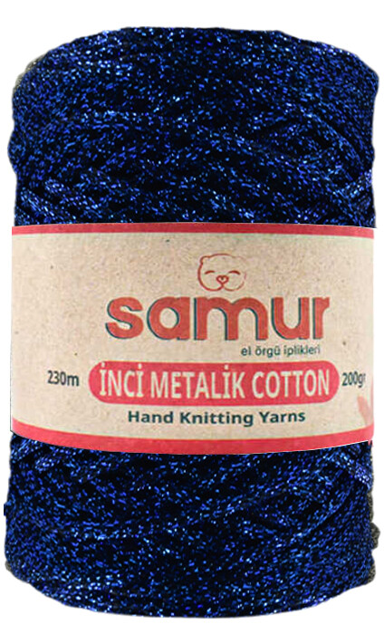 SAMUR,METALİC COTTON L122 SAKS MAVİ - SAMUR