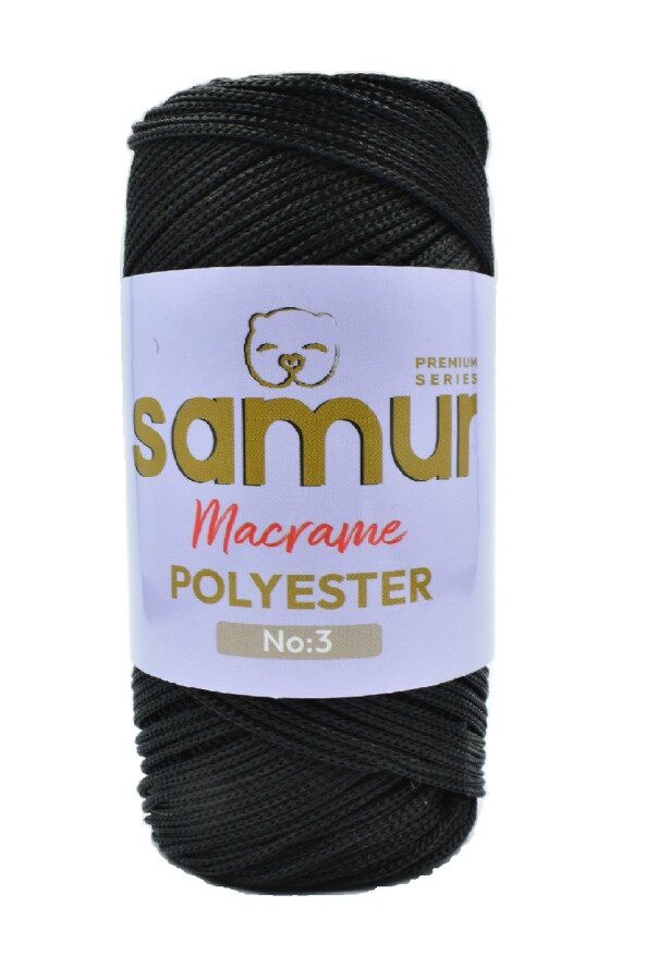 SAMUR,3 NO POLYESTER MAKROME 0060 SİYAH - SAMUR