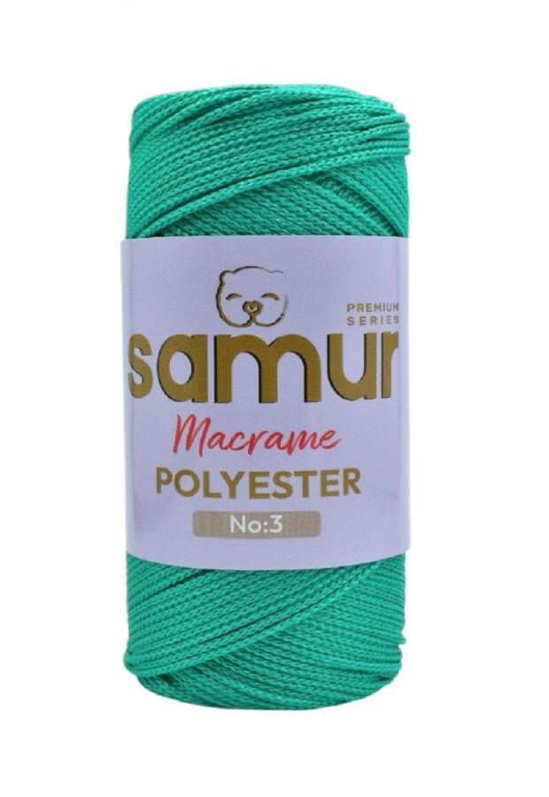 SAMUR,3 NO POLYESTER MAKROME 0175 YEŞİL - SAMUR