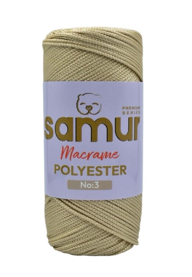 SAMUR,3 NO POLYESTER MAKROME 0230 AÇIK BEJ - SAMUR