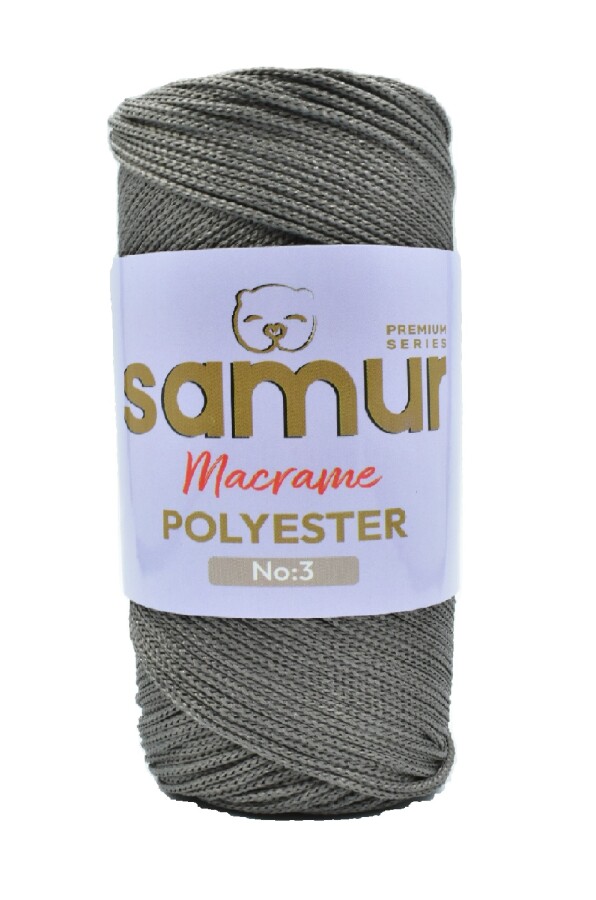 SAMUR,3 NO POLYESTER MAKROME 0420 GRİ - SAMUR