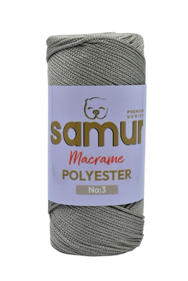 SAMUR,3 NO POLYESTER MAKROME 0430 GRİ - SAMUR
