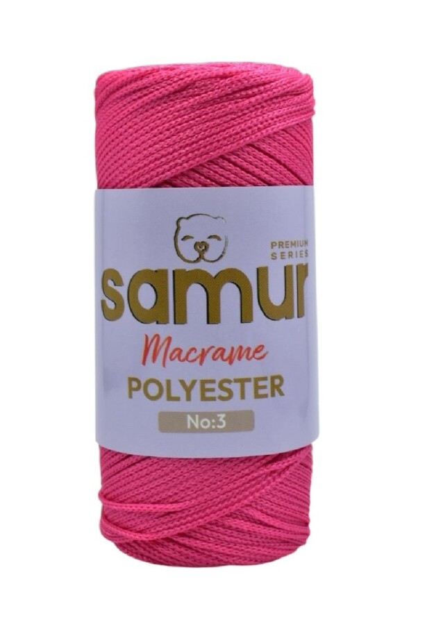 SAMUR,3 NO POLYESTER MAKROME 1535 FUŞYA - SAMUR