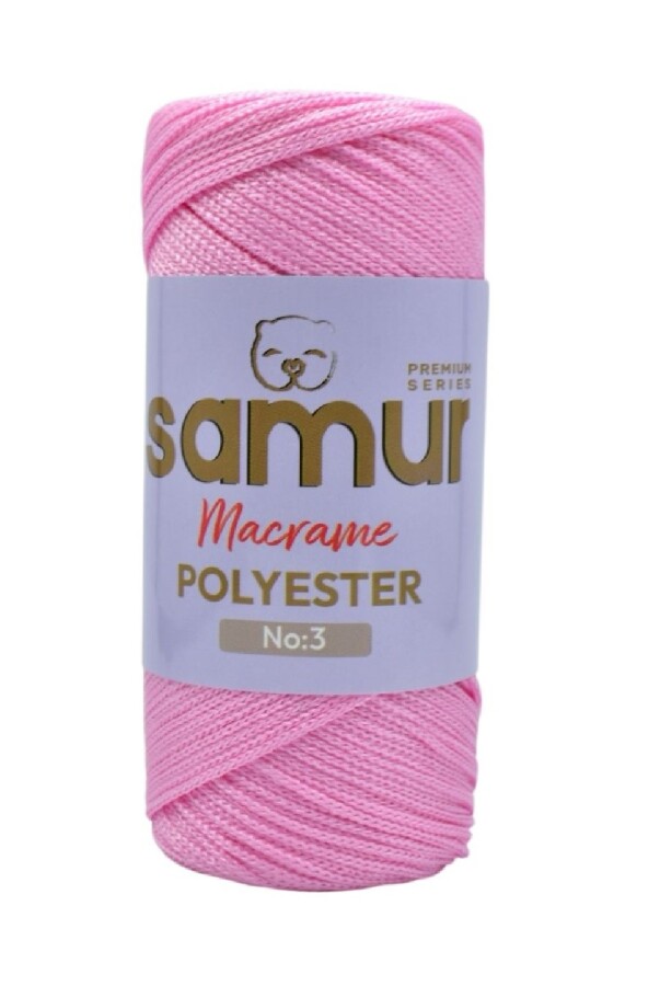 SAMUR,3 NO POLYESTER MAKROME 1545 PEMBE - SAMUR
