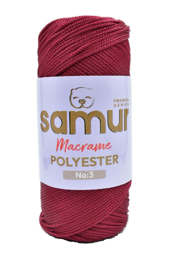 SAMUR,3 NO POLYESTER MAKROME 1560 BORDO - SAMUR