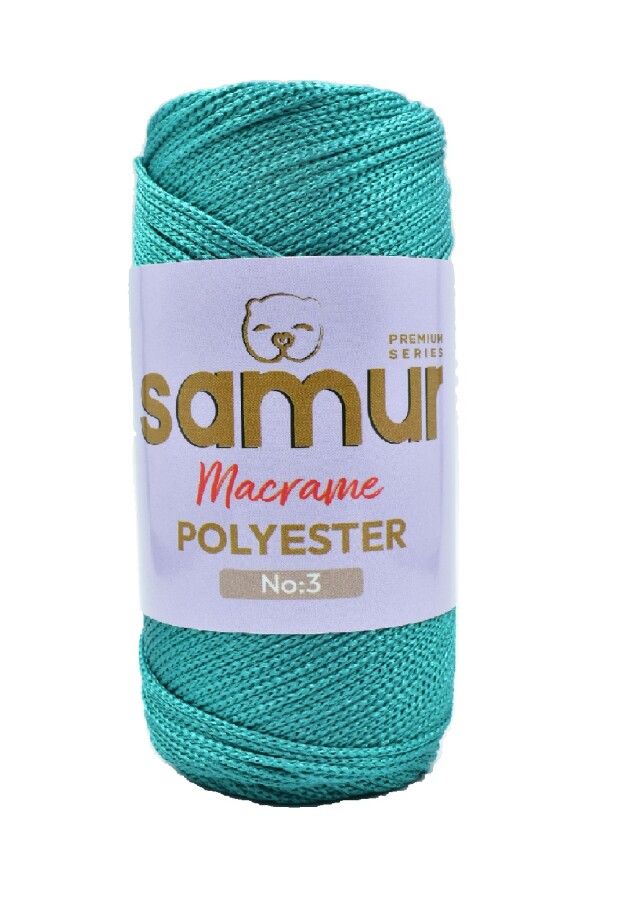 SAMUR,3 NO POLYESTER MAKROME 2659 PETROL - SAMUR