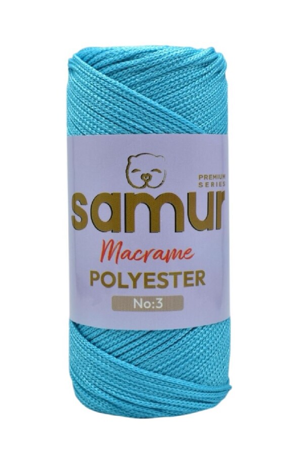 SAMUR,3 NO POLYESTER MAKROME 3040 MAVİ - SAMUR