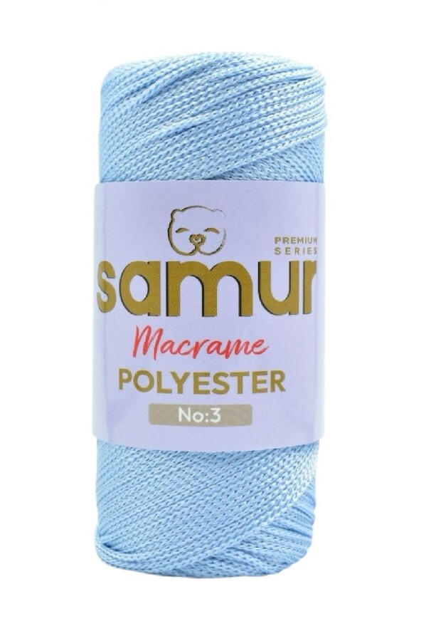 SAMUR,3 NO POLYESTER MAKROME 3060 MAVİ - SAMUR