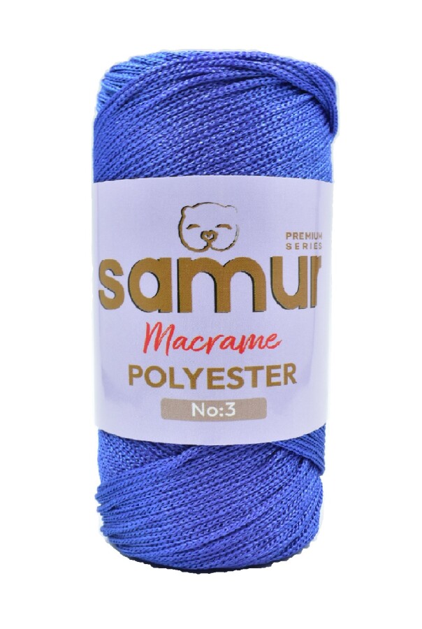 SAMUR,3 NO POLYESTER MAKROME 3360 MAVİ - SAMUR