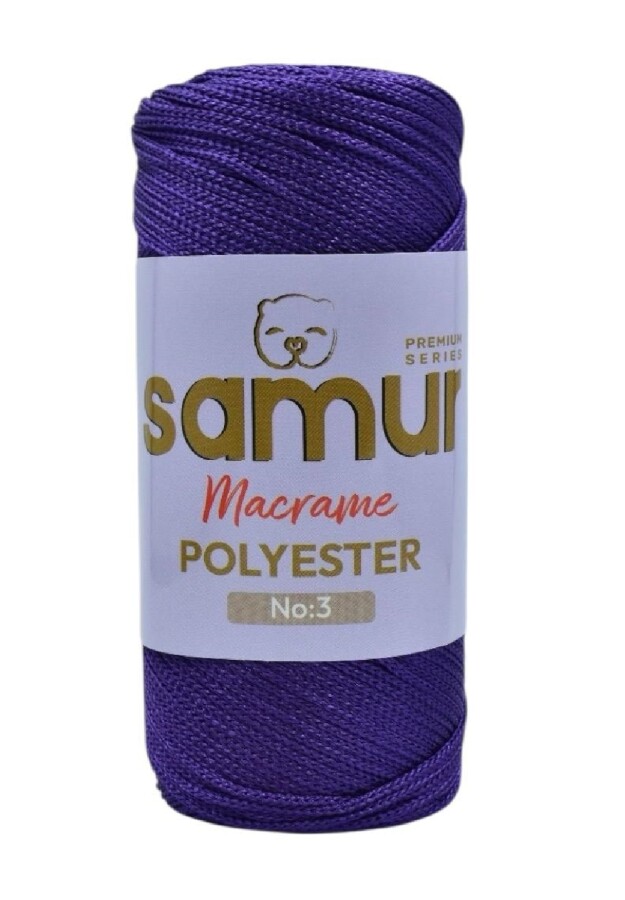SAMUR,3 NO POLYESTER MAKROME 4250 MOR - SAMUR
