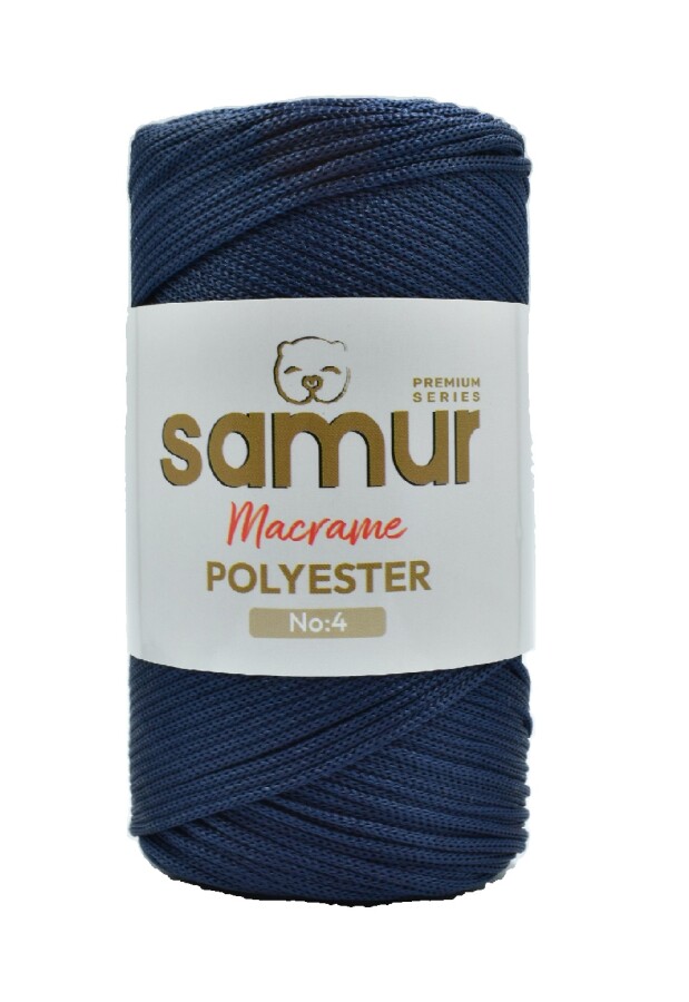 SAMUR,4 NO POLYESTER MAKROME 0370 LACİVERT - SAMUR