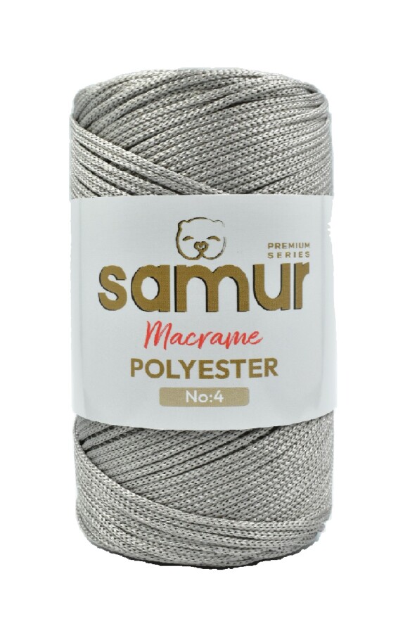 SAMUR,4 NO POLYESTER MAKROME 0430 GRİ - SAMUR