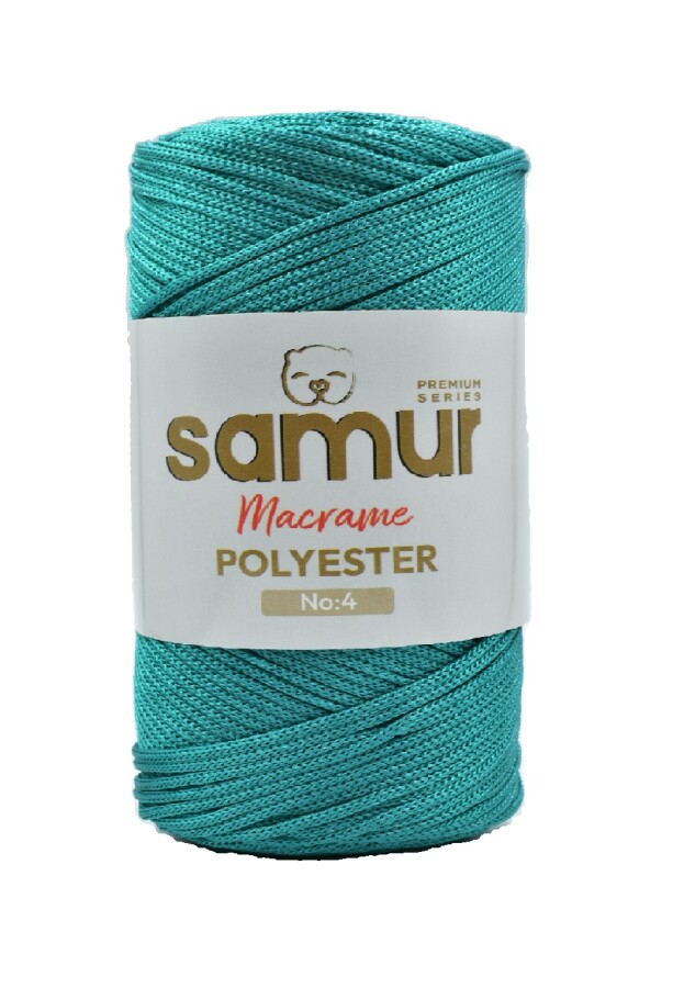 SAMUR,4 NO POLYESTER MAKROME 2659 PETROL - SAMUR