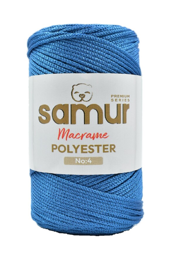 SAMUR,4 NO POLYESTER MAKROME 3380 MAVİ - SAMUR
