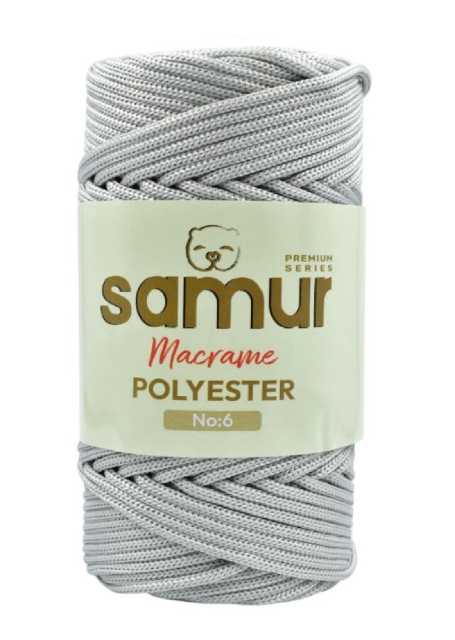 SAMUR,6 NO POLYESTER MAKROME 0034 GRİ - SAMUR