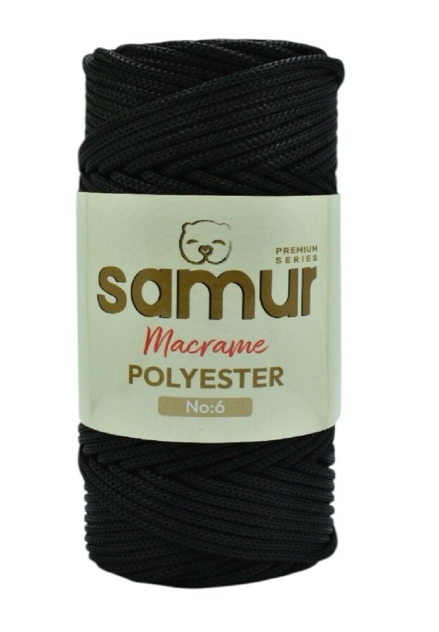 SAMUR,6 NO POLYESTER MAKROME 0060 SİYAH - SAMUR