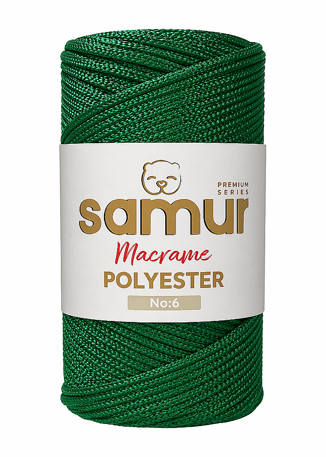 SAMUR,6 NO POLYESTER MAKROME 0172 YEŞİL - SAMUR