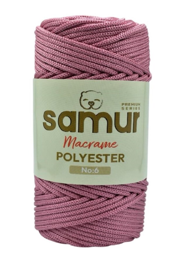 SAMUR,6 NO POLYESTER MAKROME 0350 GÜL - SAMUR