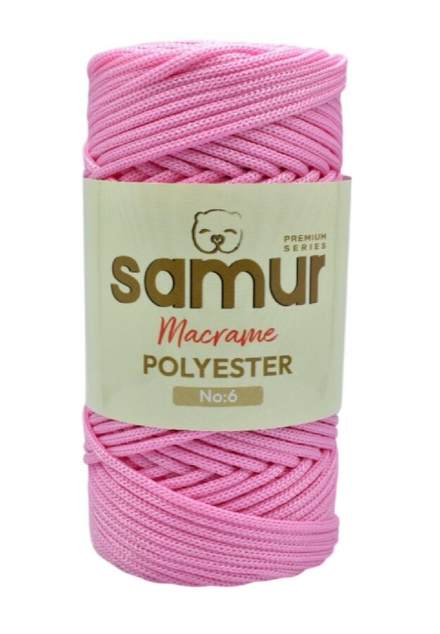 SAMUR,6 NO POLYESTER MAKROME 1545 PEMBE - SAMUR