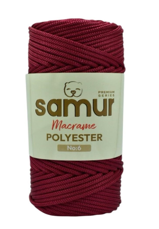 SAMUR,6 NO POLYESTER MAKROME 1560 BORDO - SAMUR