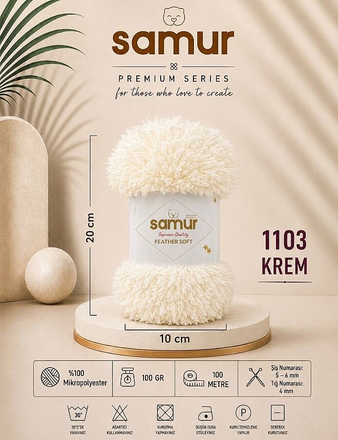 SAMUR,FEATHER SOFT 1103 KREM - SAMUR
