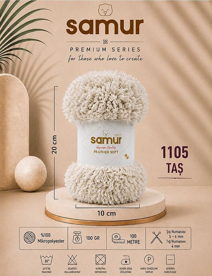 SAMUR,FEATHER SOFT 1105 TAŞ - SAMUR