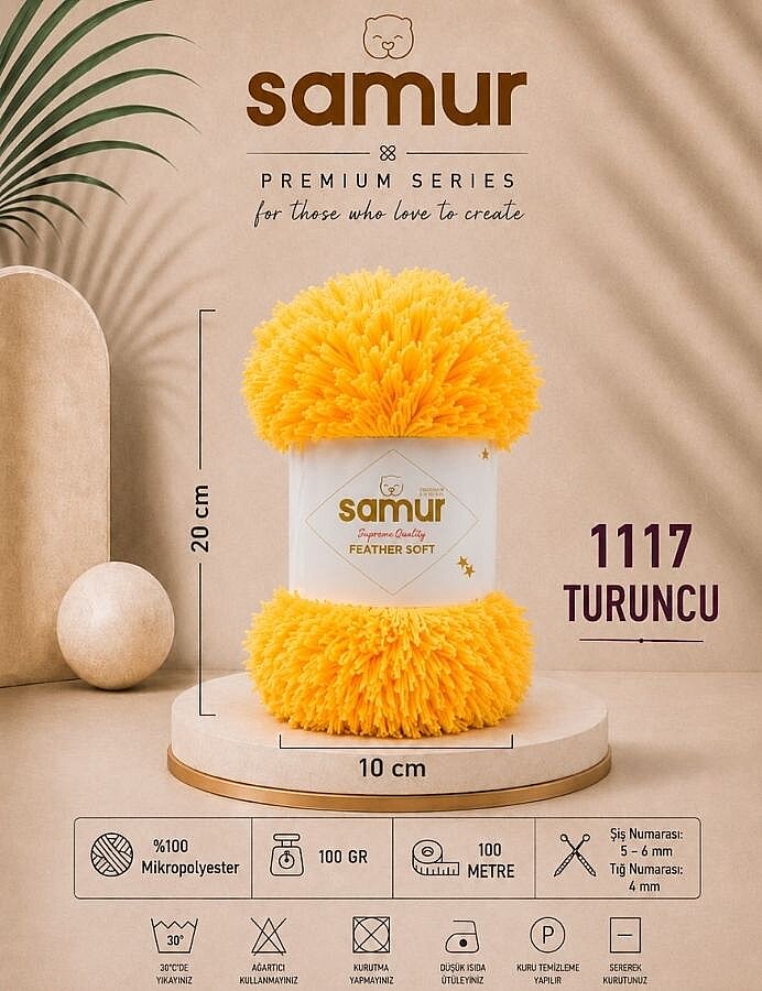SAMUR,FEATHER SOFT 1117 CİVCİV SARI - SAMUR