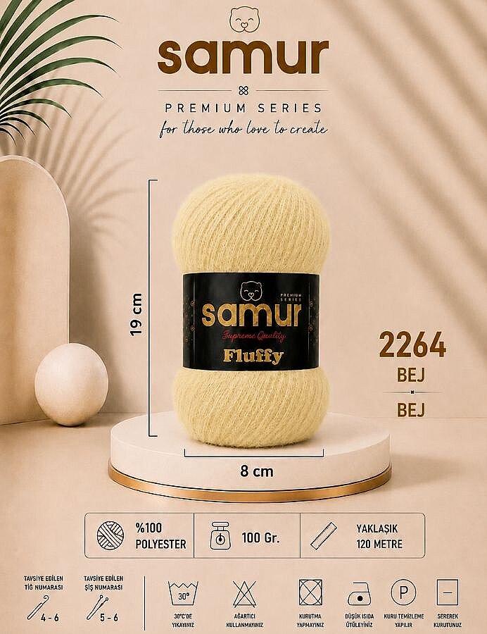 SAMUR,FLUFFY 2264 BEJ - SAMUR