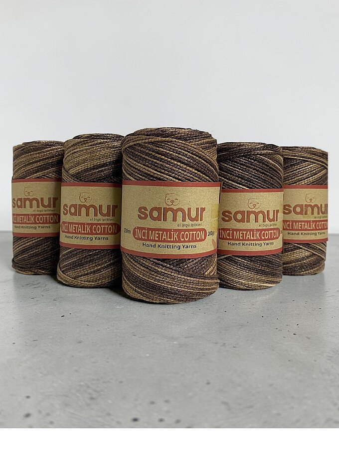 SAMUR,İNCİ METALİK COTTON BATİK 151 - 4