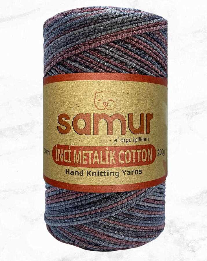 SAMUR,İNCİ METALİK COTTON BATİK 152 - 
