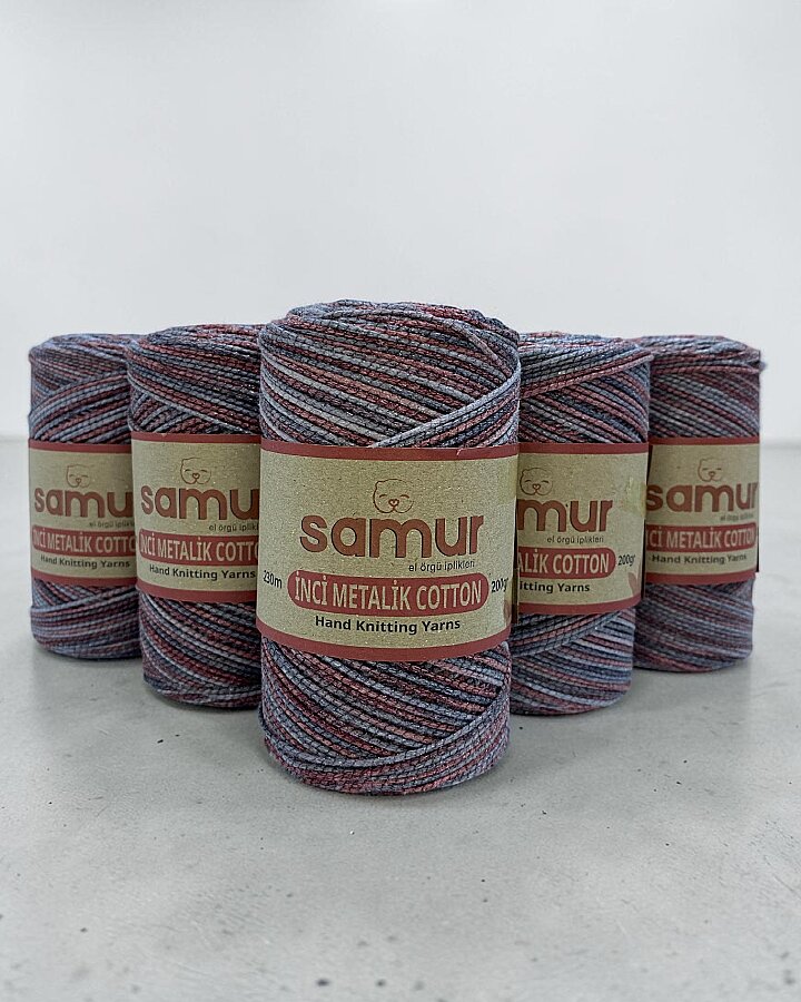 SAMUR,İNCİ METALİK COTTON BATİK 152 - 4