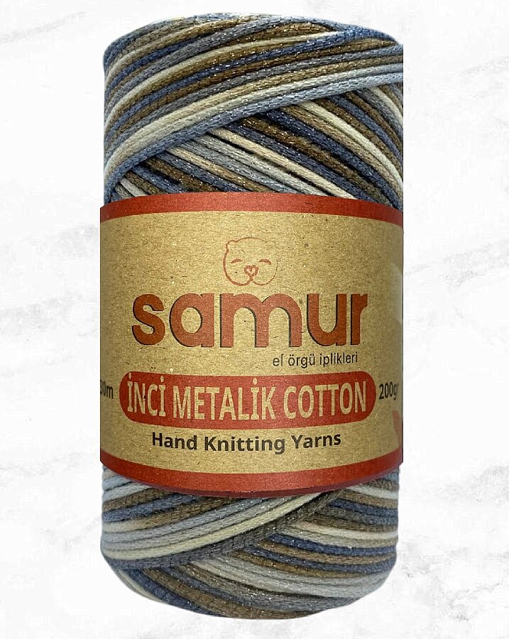SAMUR,İNCİ METALİK COTTON BATİK 153 - 