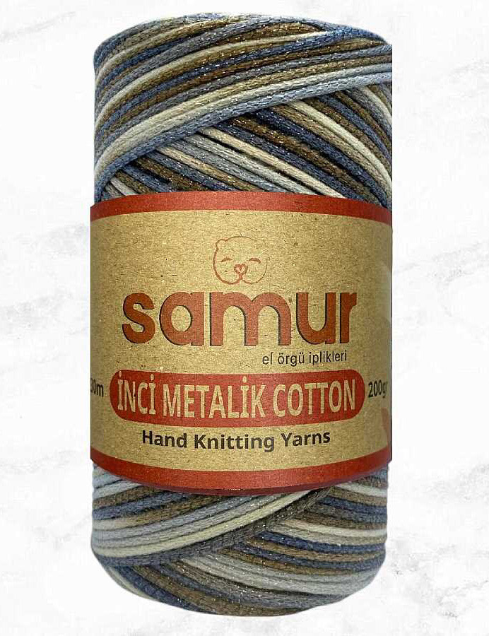 SAMUR,İNCİ METALİK COTTON BATİK 153 - 