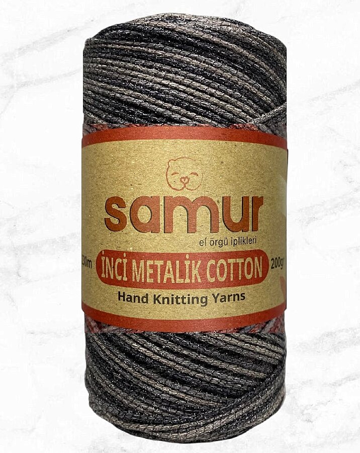 SAMUR,İNCİ METALİK COTTON BATİK 154 - 