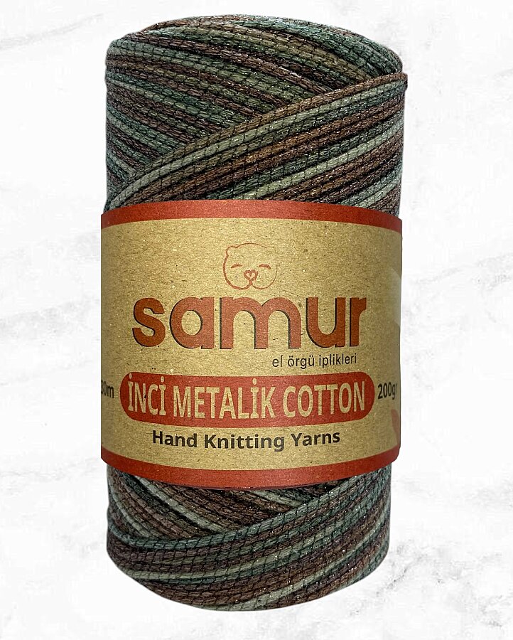 SAMUR,İNCİ METALİK COTTON BATİK 155 - 