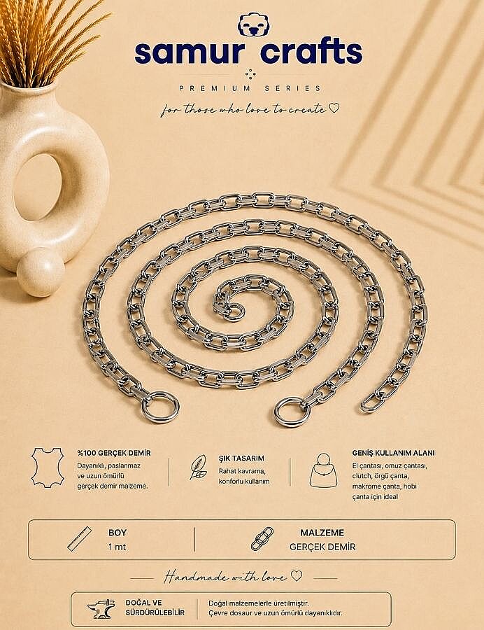 GORA,KANCALI METAL ZİNCİR 1 MT - 